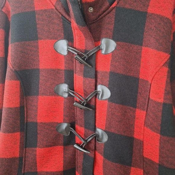 Madden Girl buffalo plaid coat - Picture 2 of 6